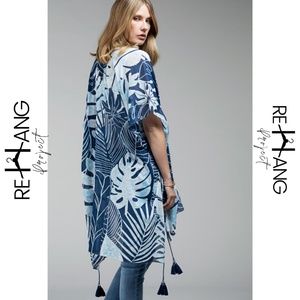 Blue Lady Kimono with Tassels